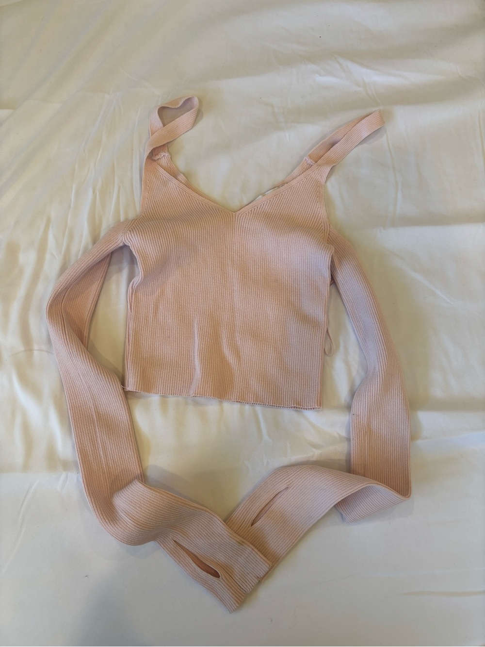 Zara Blush Pink Off Shoulder Top